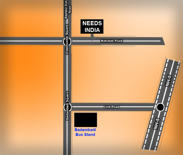 Location Map of Needs India